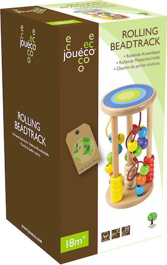 Joueco Maze Rolling Beadtrack made of Wood for 18++ Months