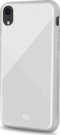 Celly Diamond Back Cover Σιλικόνης Λευκό (iPhone XS Max)