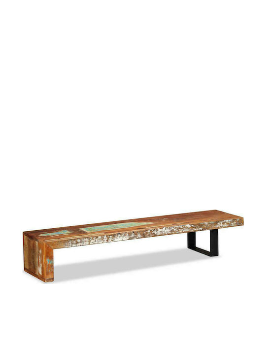 TV Stand Made of Solid Wood Beige L115xD30xH40cm