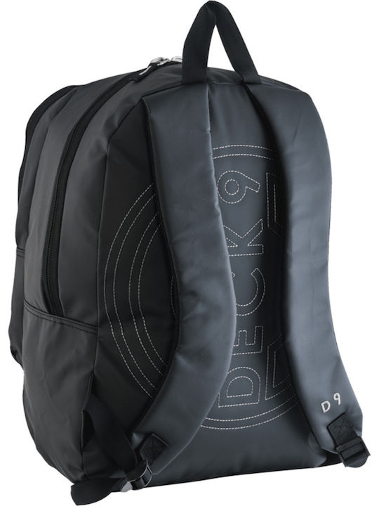 Deck 9 Black Glare School Bag Backpack Elementary, Elementary in Black color