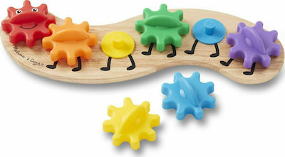 Melissa & Doug Baby-Spielzeug Caterpillar Gears Toddler Toy aus Holz für 18++ Monate