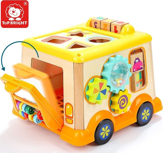 Top Bright Shape Sorting Toy Educational Shape Sorting made of Wood with Sounds for 18++ Months