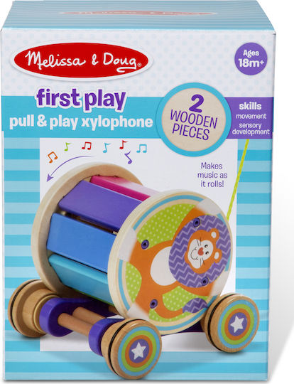 Melissa & Doug Pull-Along Toy Pull-along with Xylophone made of Wood for 12++ Months