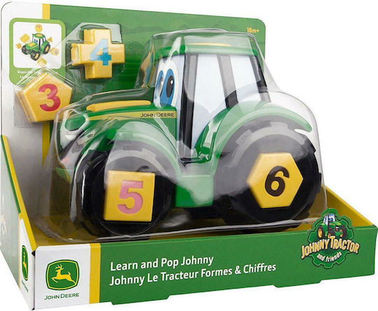 Tomy John Deere Learn & Pop Johnny Tractor Camionetă Pentru 3+ Ani
