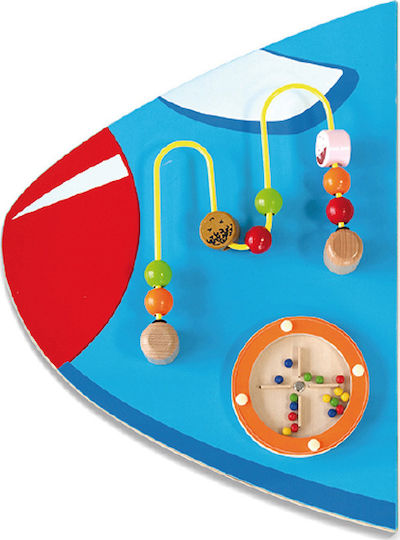 Viga Toys Vehicle Wall Game Airplane made of Wood for 36++ Months