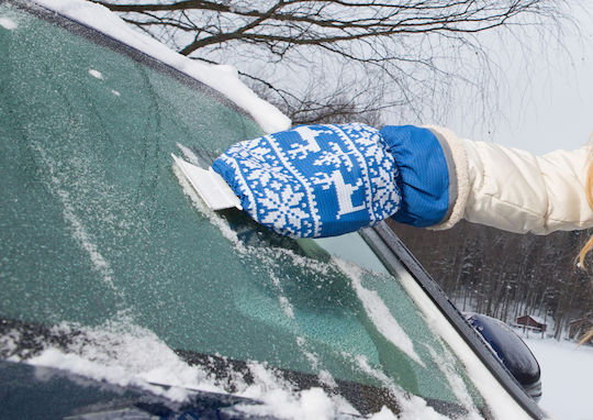 HandiWorld Car Ice Scraper With Glove