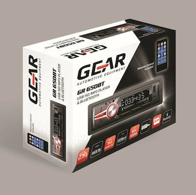 Gear GR-650BT Ηχοσύστημα Αυτοκινήτου Universal 1DIN (Bluetooth/USB/AUX)