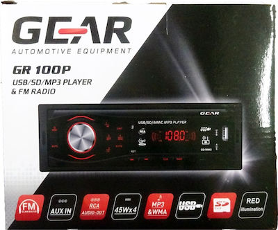 Gear GR-100P Ηχοσύστημα Αυτοκινήτου Universal 1DIN (USB/AUX)