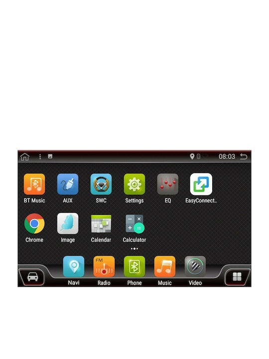 Digital IQ Car-Audiosystem 2DIN mit Klima (Bluetooth/USB/AUX/WiFi/GPS) mit Touchscreen 7"