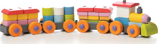 Cubika Όχημα Train LP-1 από Ξύλο για 24+ Μηνών