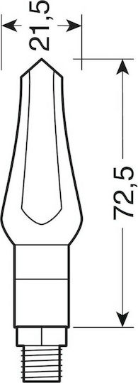 Lampa Flash за Мотоциклет LED 2бр