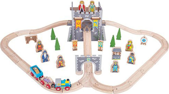 Big Jigs Vehicle Medieval Train made of Wood for 36++ Months
