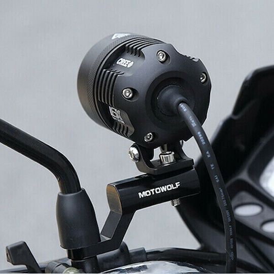 Motowolf Адаптер за мотоциклет 1бр Черен