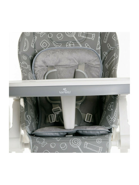 Lorelli Campanella Foldable Baby Highchair with Adjustable Height Gray