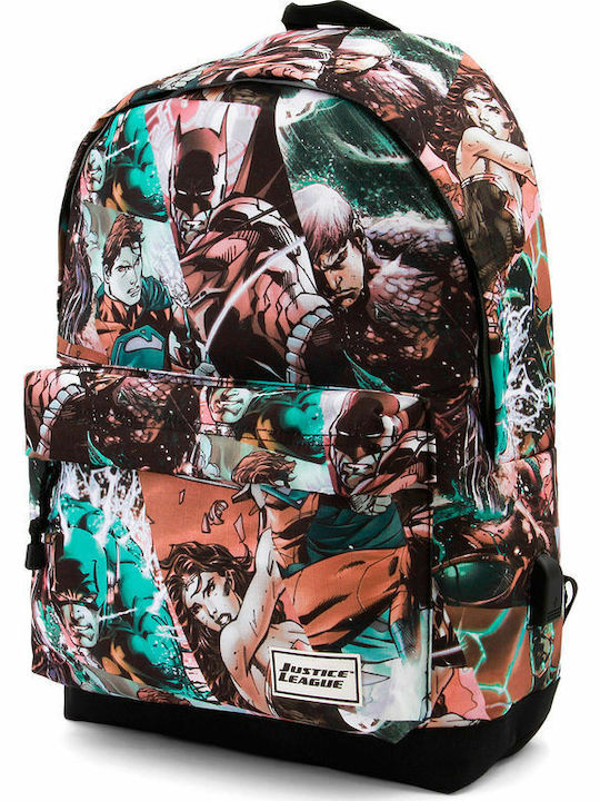 Karactermania Justice League Comics School Bag Backpack Junior High-High School Multicolored