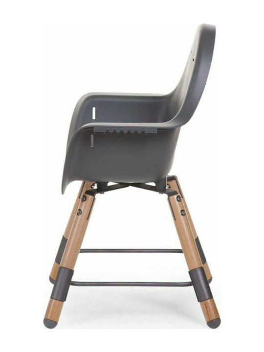 Childhome Evolu 2 Baby Highchair with Adjustable Height Gray