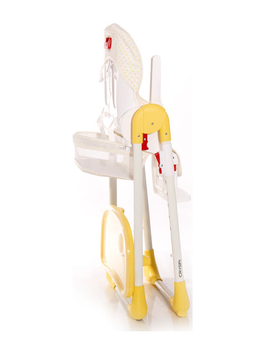 Lorelli Cryspi Foldable Baby Highchair with Adjustable Height Blue Elephant