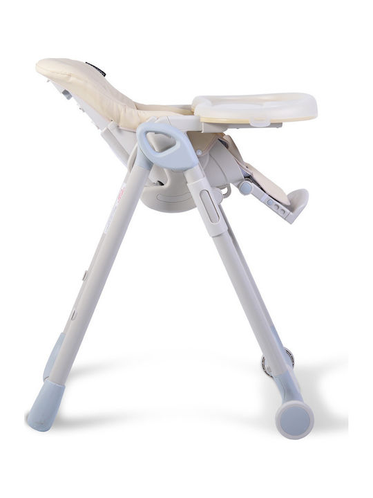 Cangaroo I Eat Foldable Baby Highchair with Adjustable Height Blue