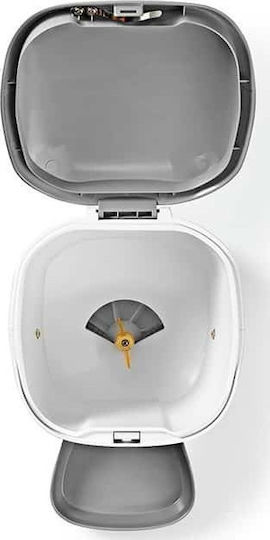 Nedis Automatic Feeder made of ABS Plastic Slow Feeder for Dog & Cat 3.7lt 23cm in White Color