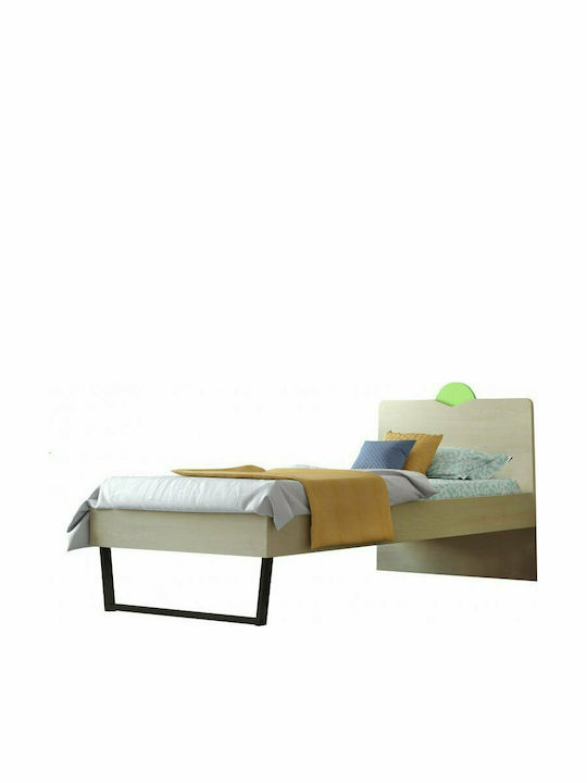 Sarris Classic Single Kids Bed Green for Mattress 90x190cm