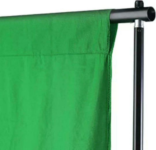 vidaXL Cotton Photography Backdrop Fabric 300x300cm Green