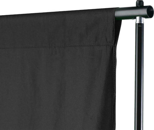 vidaXL Support System & Photographic Background Photography Backdrop Paper 300x500cm Black
