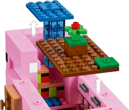 LEGO Minecraft The Pig House Building Set With Alex And Creeper για 8+ Ετών