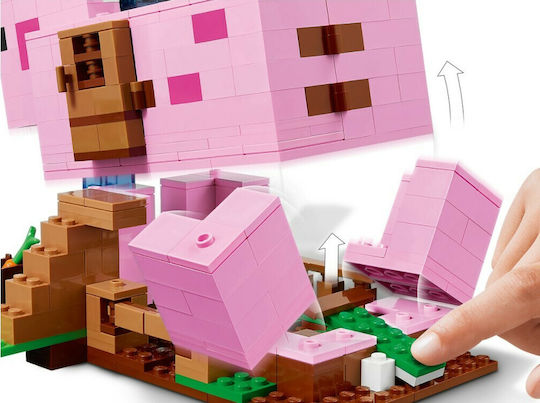 LEGO Minecraft The Pig House Building Set With Alex And Creeper για 8+ Ετών