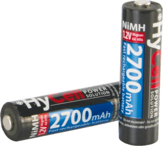 Hycell Wiederaufladbare Batterien AA Ni-MH 2400mAh 1.2V 4Stück