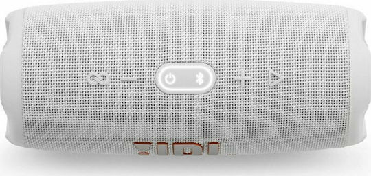 JBL Charge 5 Waterproof Bluetooth Speaker 40W with Battery Life up to 20 hours White