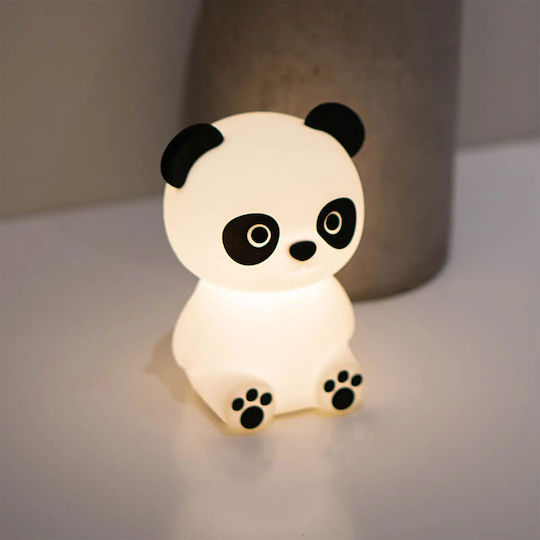 Josef Niermann Kinder Dekorative Lampe Paddy Panda mit Farbwechsel Weiß 13.5x9.5x7.5εκ.