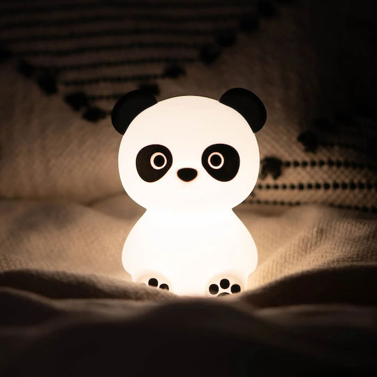 Josef Niermann Kinder Dekorative Lampe Paddy Panda mit Farbwechsel Weiß 13.5x9.5x7.5εκ.