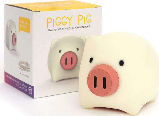 Josef Niermann Kids Decorative Lamp Piggy Pig White Josef Niermann Kids Decorative Lamp Piggy Pig White