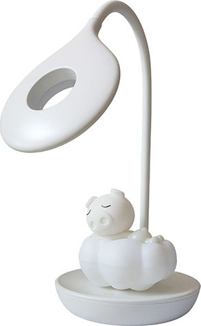 Bright Sun LED Kinder Schreibtischlampe Bright Sun Honey Piggy Weiß