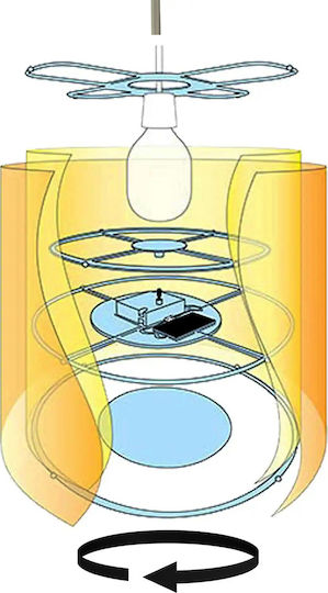 Josef Niermann Sunny Single Bulb Kids Lighting Pendant of Plastic In Yellow Colour