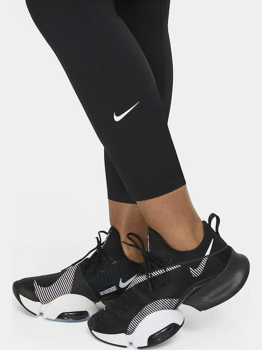 Dri-Fit One Обучение Женски Изрязан легинси Високоталирани Черен