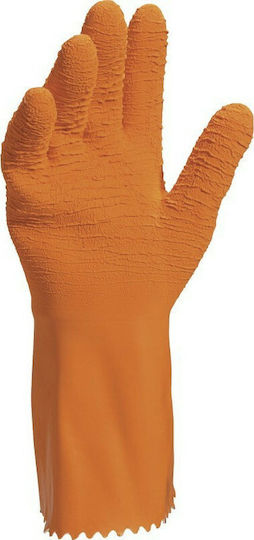 Delta Plus Venifish Cotton Safety Glofe Latex 1.8mm Orange