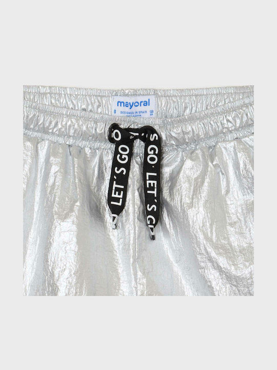 Kinder-Shorts/Bermudas Stoff Silber
