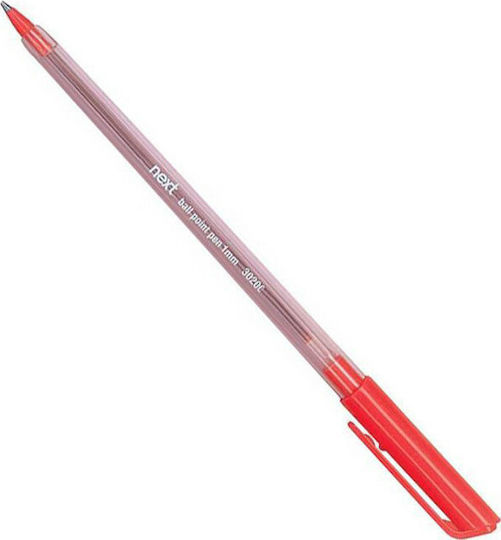 Next Permanent Pen Ballpoint 1mm Red with Red Ink