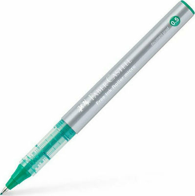 Faber-Castell Free Ink Roller Fine Pix Rollerball 0.5mm cu cerneală Verde 348504