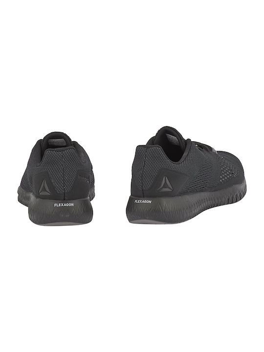 Flexagon Sport Shoes Running Black