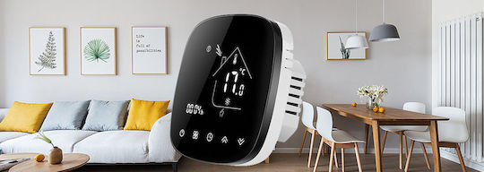BHT-001-GBLW Smart Digital Thermostat with Touch Screen και Wi-Fi
