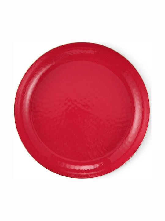 PiP Studio Blushing Birds Porzellan Rund Serviertablett in Rot Farbe 40x40cm 51.075.013 1Stück