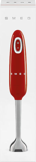 Smeg 50's Style Ръчен Блендер с Аноксидирана Пръчка 700W Червен