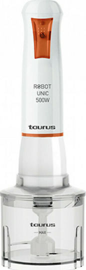 Taurus Robot 500 Inox Ραβδομπλέντερ με Ανοξείδωτη Ράβδο 500W Λευκό