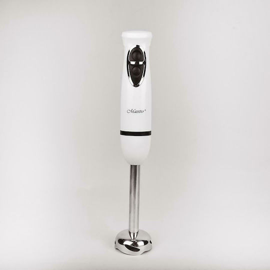 Maestro MR510 Blender De Mână Cu Tijă Din Inox 300W Alb