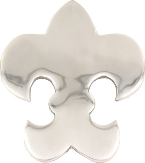 InTheBox Fleur De Lis Σουβέρ Μεταλλικό Ασημί 19x16cm InTheBox Fleur De Lis Σουβέρ Μεταλλικό Ασημί 19x16cm