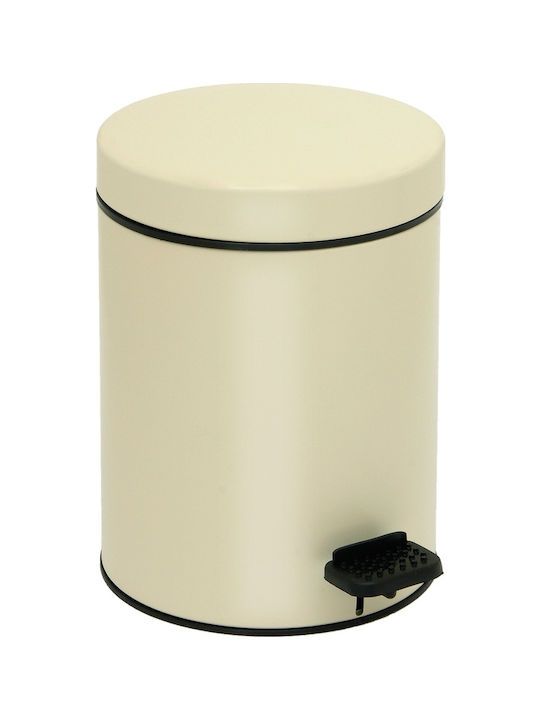 Pam & Co Metallic Bathroom Basket Soft Close 3lt Beige