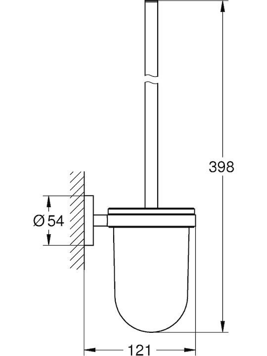 Grohe Essentials 40374001 Metallisch Badezimmer Toilettenbürste Weiß
