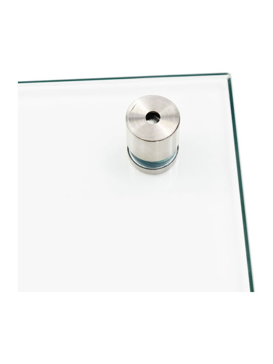 vidaXL Rectangular Back Made of Glass in Transparent Color 70x40cm 249466